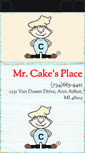 Mobile Screenshot of mrcakesplace.com